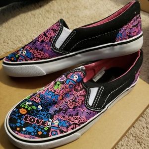 **SOLD**3/$25 Girls slip on sneakers!